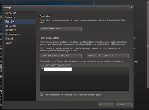 How to share your Steam game library with friends